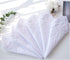 Womens Embroidered Scalloped Handkerchiefs Cotton White Wedding Hankies...