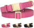 Beirui Genuine Leather Dog Collar with Quick Release Metal Buckle, Comfortable Leather Collar for Small Medium Large Dogs, Heavy Duty Classic Pet ...