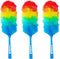 3 Pack Upgrade 19” Rainbow Static Feather Duster with Beandable and Washable Head - More Fibers Bigger Head Less Loss of Fiber...
