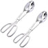 2-PACK Serving Tongs for Buffet, Stainless Steel Food Serving Cooking Tongs with Scissor Handles - Salad/Cake/Bread Tongs Kitchen Tongs, Catering ...