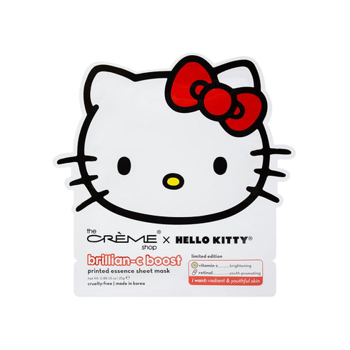 The Crème Shop x Hello Kitty Brillian-C Boost Printed Essence Sheet Mask (3 Pack)...