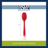 RSVP International Ela's Favorite Silicone Spatula Spoon, Turquoise, 11" | BPA-Free Silicone | Mix Thick Batters, Scrape Sauces, Stir Pasta, & Mor...