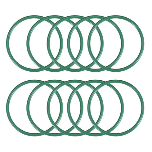 uxcell Fluorine Rubber O-Rings, 57mm OD 50.8mm ID 3.1mm Width FKM Seal Gasket for Machinery Plumbing, Green, Pack of 10...