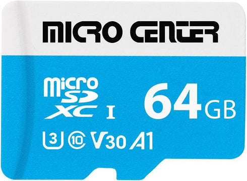 Micro Center Premium 64GB microSDXC Card, Nintendo-Switch Compatible Memory Card, UHS-I C10 U3 V30 4K UHD Video A1 Micro SD Card with Adapter (64G...