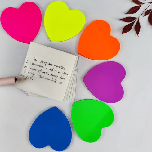 Transparent Sticky Notes Set, 600 Sheets 12 Pads Clear Sticky Notes for annotating Message Reminder, Colorful Translucent Self-Sticky Note (3" x 3...