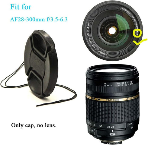 62mm Snap-On Lens Cap for Nikon Nikkor Z 50-250mm/85mm F1.8D/105mm F2.8G 60mm F2.8 Lens for Z50, for Sony RX10 CX900E AX100E E18-200LE II E10-8 Le...