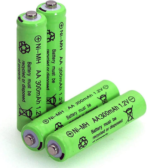 12 Packs 1.2V AA 300mAh Ni-MH Rechargeable Batteries for Solar Lights (AA Size)...
