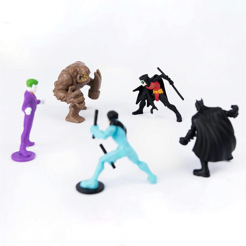 DC Comics, Batman, Robin, Nightwing vs The Joker, Clayface 5-Pack, 2-inch Action Figures, Kids Toys for Boys and Girls Ages 3 and Up...