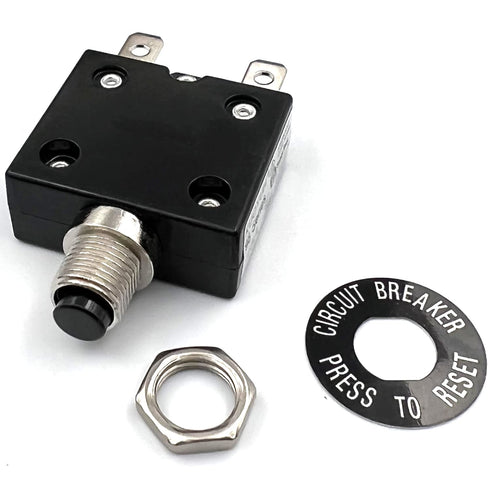 15 Amp Push Button Thermal Circuit Breaker 12-50V DC 125-250V Volt AC 15A...