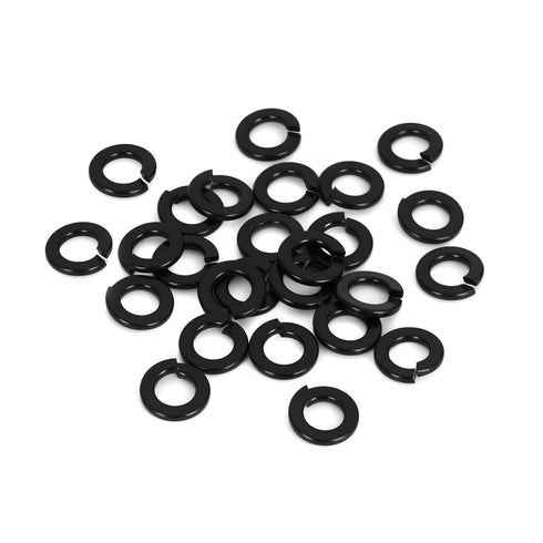 M8 Lock Washer Spring Lock Washer, Stainless Steel 18-8 (304), Black Finish, 100 PCS...
