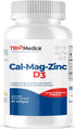 Cal-Mag-Zinc D3 Dietary Supplement (Calcium Magnesium Zinc & Vitamin D3) | Immune, Bones & Teeth Support | Non-GMO | Vegan | Gluten Free | Dairy F...