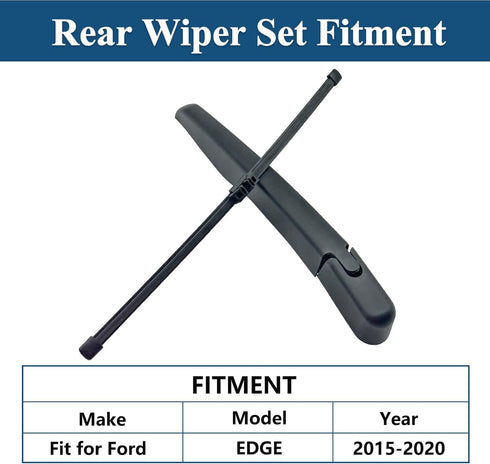 Rear Windshield Wiper Arm with Wiper Blade for Ford EDGE 2015-2020 Rear Windshield Back Wiper Arm Blade Replacement OEM # FT4Z-17526-A, DS7Z-17C52...