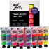 Mont Marte Fluoro Acrylic Paint Set, 8 x 1.02oz (36ml) Tubes, 8 Colors, Suitable for Most Surfaces Including Canvas, Card, Paper and Wood...