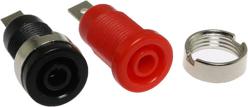 E-outstanding 10PCS 4mm Banana Speaker Jack Female Panel Mount Socket Test Connector Binding Post Adapter...