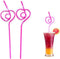 12 PCS Heart-Shaped Party Straws Drinking Sipping Straws, Novelty Props for Wedding Birthday Party…...