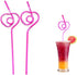 12 PCS Heart-Shaped Party Straws Drinking Sipping Straws, Novelty Props for Wedding Birthday Party…...
