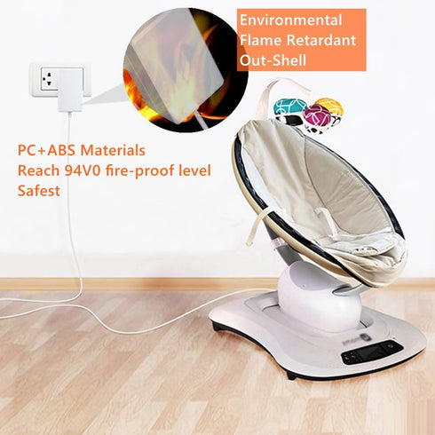 6ft Power Cord for 4moms mamaRoo 4, 12V 3A Charger for RockaRoo Baby Swing, AC Adapter Charging Plug Replacement for mamaroo 2015 Infant Seat Boun...