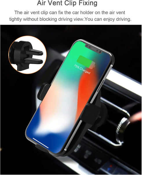 C3-Wireless-Car-Charger-SZSAGO 15W Fast Car Charging Auto Clamping Mount Windscreen Air Vent Mobile Phone Holder for iPhone 14/13/12/12 Pro Max/11...