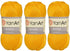 Yarn art Begonia 100% Mercerized Cotton, Lot of 3 Skein, Each 1.76 Oz (50g) / 185 Yrds (169m), Fine Sport: 2 (5307)...