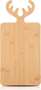Bamboo Cutting Board with Antler Handle Christmas Wooden Serving Board Bamboo Wood Cheese Charcuterie Board Decorative Carving Cutting Board for H...