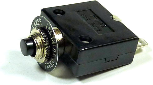 Philmore 45 Amp Push Button Manual Reset Thermal Circuit Breaker 50V DC, 250V AC...