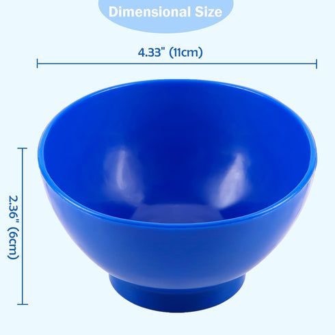 JMU Dental Mixing Bowl, 4.33" x 2.36" Lab Flexible Rubber Mixing Bowl for Alginate Impression Plaster Materials, Medium...