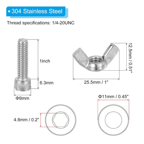 PATIKIL 1" Bat Pins, 6 Sets 304 Stainless Steel Pottery Pins Fits Any Standard Throwing Wheel Head Ceramic Bat, Pottery System Replacement Pins To...