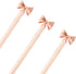 3 Pieces Bow Decoration Twist Metal Ballpoint Pen Ball Pen 1.0 MM Black Ink...