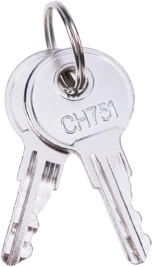 DVPARTS Universal Keys CH751 Compatible with RV Campers, Storage Lockers, Boats, Display Cases, T-Handles, Side Boxes (2)...