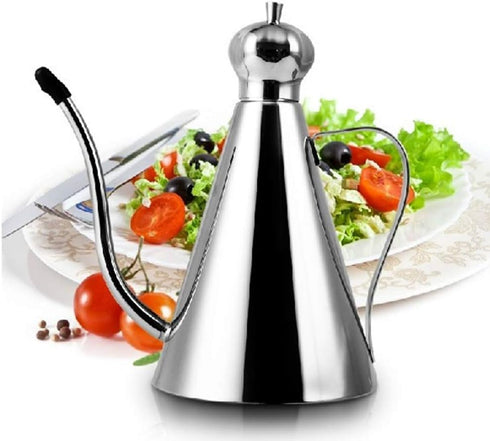 Olive Oil Dispenser, Stainless Steel Olive Oil Bottle, Leakproof Oil Pot, Oil Drizzler, Oil Dispenser Kitchen Storage Container(350ml)...