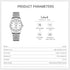 Metal Bracelet Strap Waterproof Watches for Women Quartz, Calendar Women's Watches Chronograph Women's Wrist Watches (Silver+Silver)...