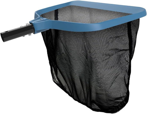 KEMANO Professional Pool Leaf Rake, Heavy Duty Cleaning Tool with Deep Fine Nylon Mesh Net Bag, Debris Pickup, Works with Universal Pool Pole...