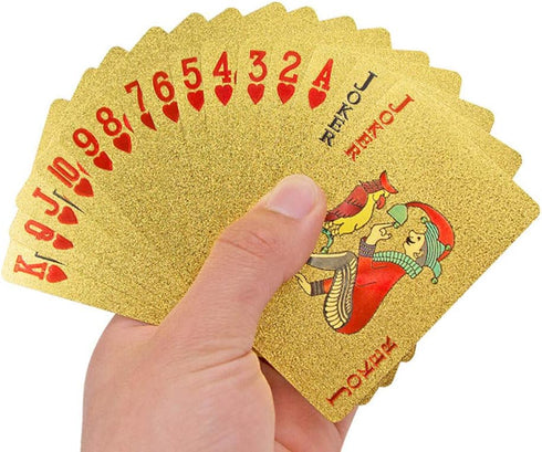 2 Pack Diamond Playing Cards Waterproof Gold Silver Foil Playing Cards Plastic Poker Cards High Flexible (Silver+Gold Diamond)...