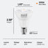E17 LED Bulb 6W(60 Watt Equivalent), Intermediate Base Spotlight Bulb, Warm White 3000K, E17 Reflector R14 Bulb for Curio Cabinet, Non-Dimmable, P...