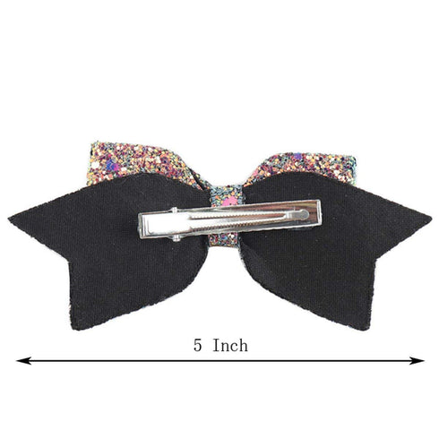 5 Inch Baby Girl Glitter Bows Boutique Hair Clip Teens Toddlers Glitter Sequins Hairpin Headwear...