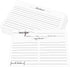 4x6 Recipe Cards Rustic White, Ing Front - From the Kitchen Of 100 Pack Double Sided Recipe Cards Cooking Cardstock with Lines for Weddings, Baby,...