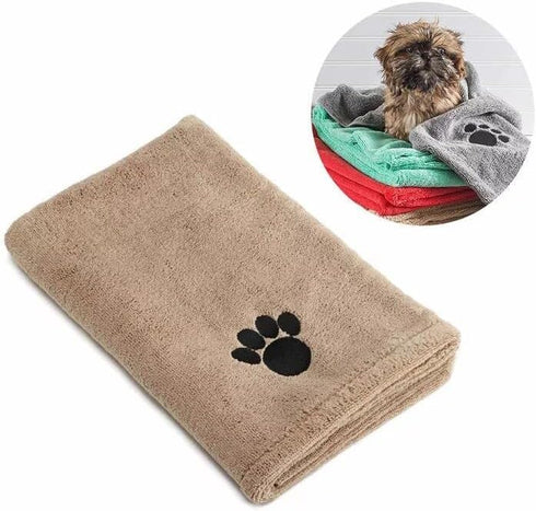 Microfiber Pet Towel - Dog Towel Super Absorbent Large Microfiber Drying Bath Towel for Dogs & Cats, 40x20 inches, Quick Drying, Lightweight Dog B...