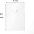 7x9 Clear Plastic Envelopes Hook Loop Closure Receipt Stickers Storage Holder 10 Pack...