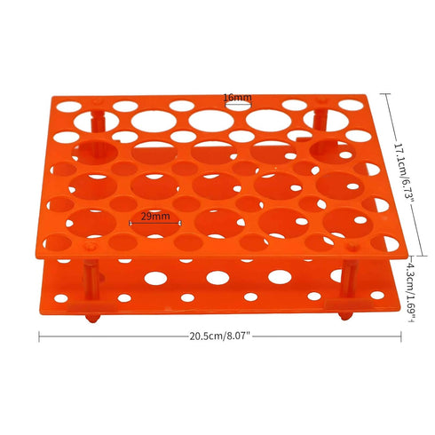 Centrifuge Tube Rack,2 Pieces Detachable Test Tube Rack Holder 50-Well Plastic Stand for 15ml 50ml Tube...