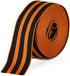 David accessories Orange Black Stripes Grosgrain Ribbon 1" Wide 5 Yard for DIY Ribbon Medal Award Handmade Hair Bow Clip Accessories and FestivalP...
