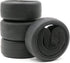 hobbysoul 4pcs RC 1/10 On Road Slick Tire Rubber Tyre Fit for 1:10 Touring Drift Car Wheel Rim …...