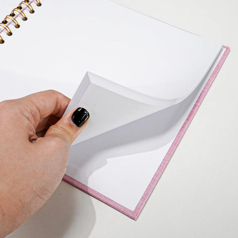 Vienrose 8x8 Inch Scrapbook DIY Small Hardcover Kraft White Pages Scrapbook Photo Album Linen Cover Scrap Book Photo Albums Scrapbooking Supplies ...