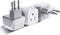 Ceptics Brazil Travel Adapter Plug with Dual Usa Input - Type N (3 Pack - Ultra Compact - Safe Grounded Perfect for Cell Phones, Laptops, Camera C...