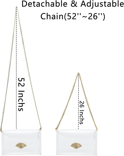 Clear Bag Stadium Approved,Clear Purses for Women Stadium Clear Crossbody Bag Cute for Sport Event Concert...