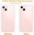 4pcs Back Rear Camera Lens Glass Replacement for iPhone 13 and 13 Mini Camera Glass Lens with Pre-Installed Adhesive & Repair Tool Kit (Not for 13...
