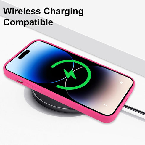 ZIYE for iPhone 14 Pro Max Case Hot Pink Grids Plaid Checkerboard Pattern Phone Case with Camera Protection,Soft TPU Silicone Rubber Protective Co...