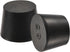 MECCANIXITY Rubber Tapered Plug 27mm to 34mm Solid Test Tubes Bungs Stopper Black for Lab Home 5 Pieces...