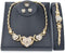 Giffor 14K Gold Filled Jewelry Set Necklaces For Women Bracelets Stud Earrings And Rings Sweetheart Gifts...
