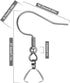 Earring Hooks 50PCS/25Pairs, Stainless Steel Ear Wires Fish Hooks, Hypo-allergenic Jewelry Findings Parts for DIY Jewelry Making...