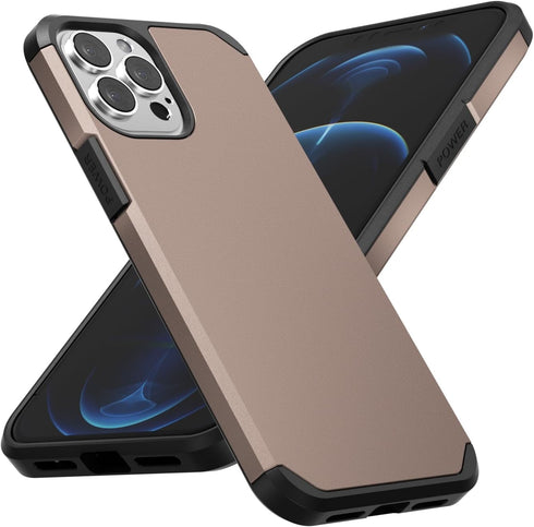 oakxco Slim Thin Protective Case for iPhone 12 Pro Max Phone Case, Heavy Duty Silicone Bumper & Hard Shell Plastic, Shockproof Soft Rubber Dual La...